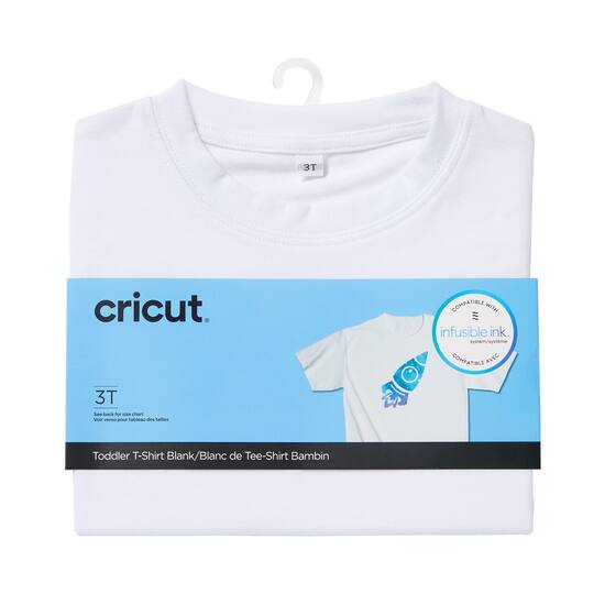 Cricut® Toddler White Crew Neck T-Shirt Blank